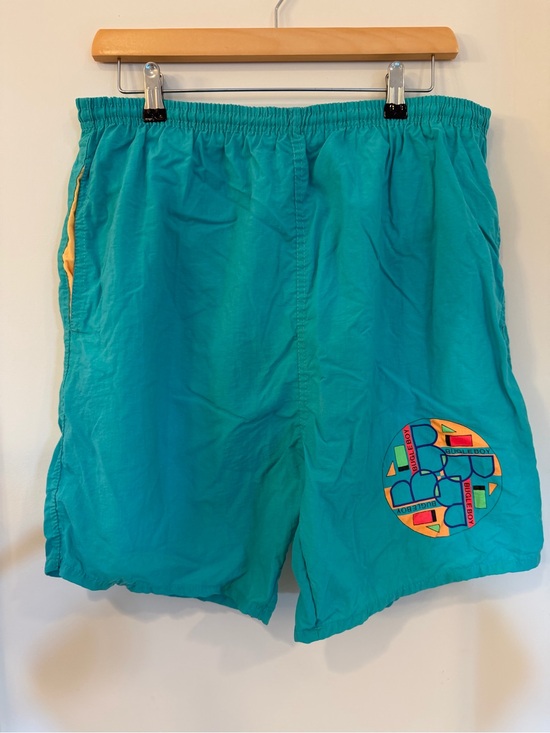 Bugle Boy Other - Bugle Boy Teal Swim Shorts original 1990’s vintage